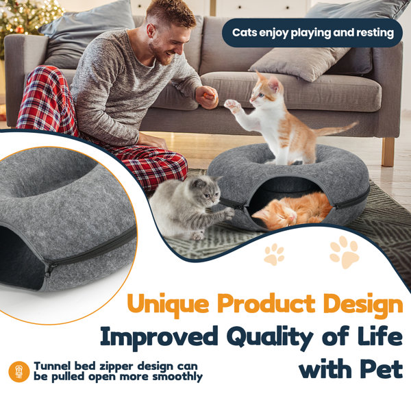 Tucker Murphy Pet™ Ameliah Round Cat Bed & Reviews Wayfair